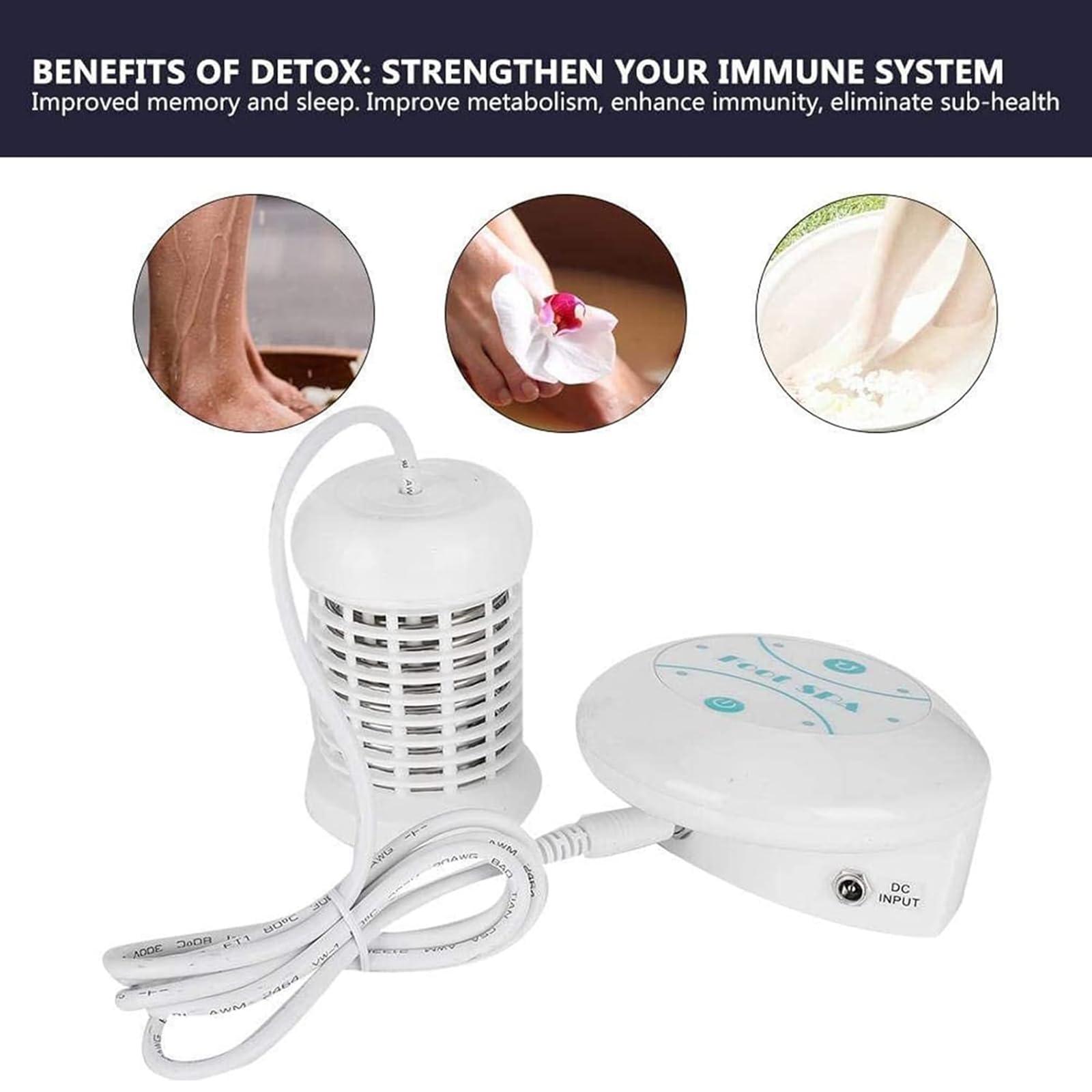Qneicodess Ionic Foot Cleanse Ion Detox Foot Bath Machine, Foot Detox Spa Ion Cleanse Chi Machine for Home Use Beauty Club Salon, Regain Health & Vitality(Tub Not Include) (White)
