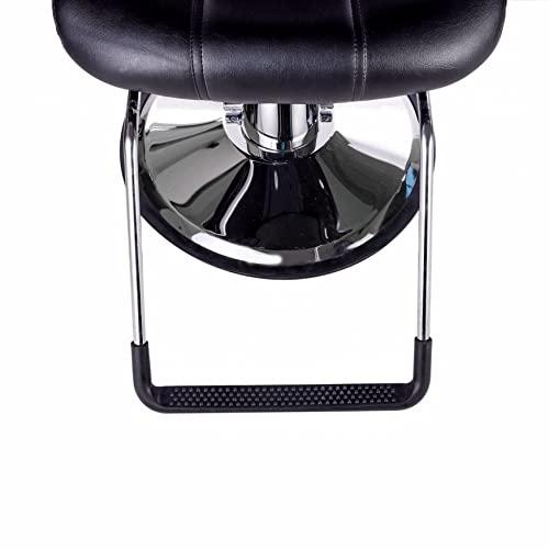 NinthAvenue Basics Beautystyle Reclining Barber Chair with Headrest Hydraulic Recline Salon Chair for Hair Stylist