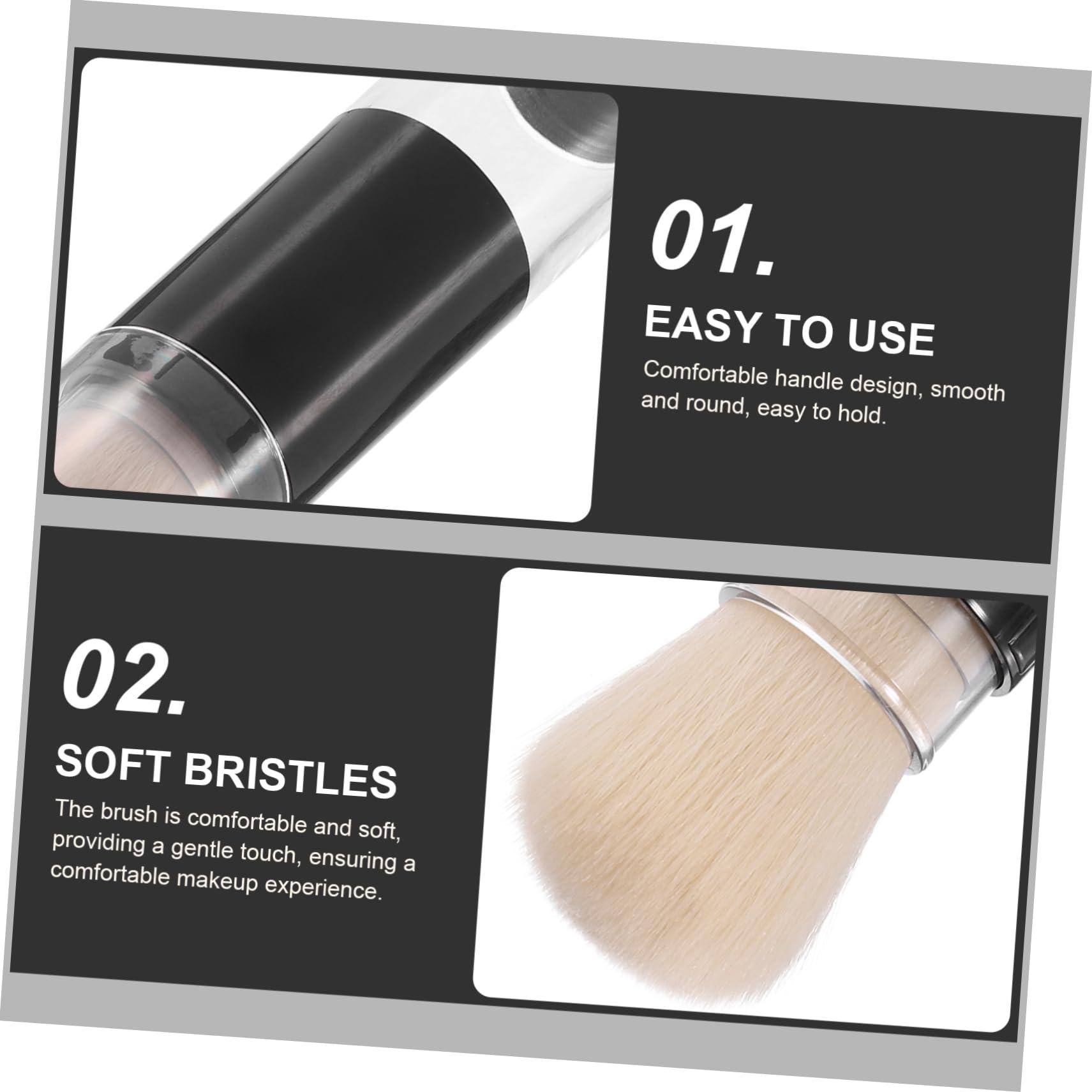 DOITOOL DOITOOL Portable Refilable Powder Brush Container Makeup Brush Blush for Makeup Highlighter Brush Powder Brush for Pressed Powder