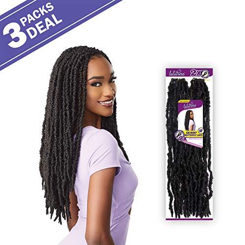 LULUTRESS Sensationnel Crochet Braids Lulutress 2X Skinny Butterfly Locs 18" (3-pack, 27)