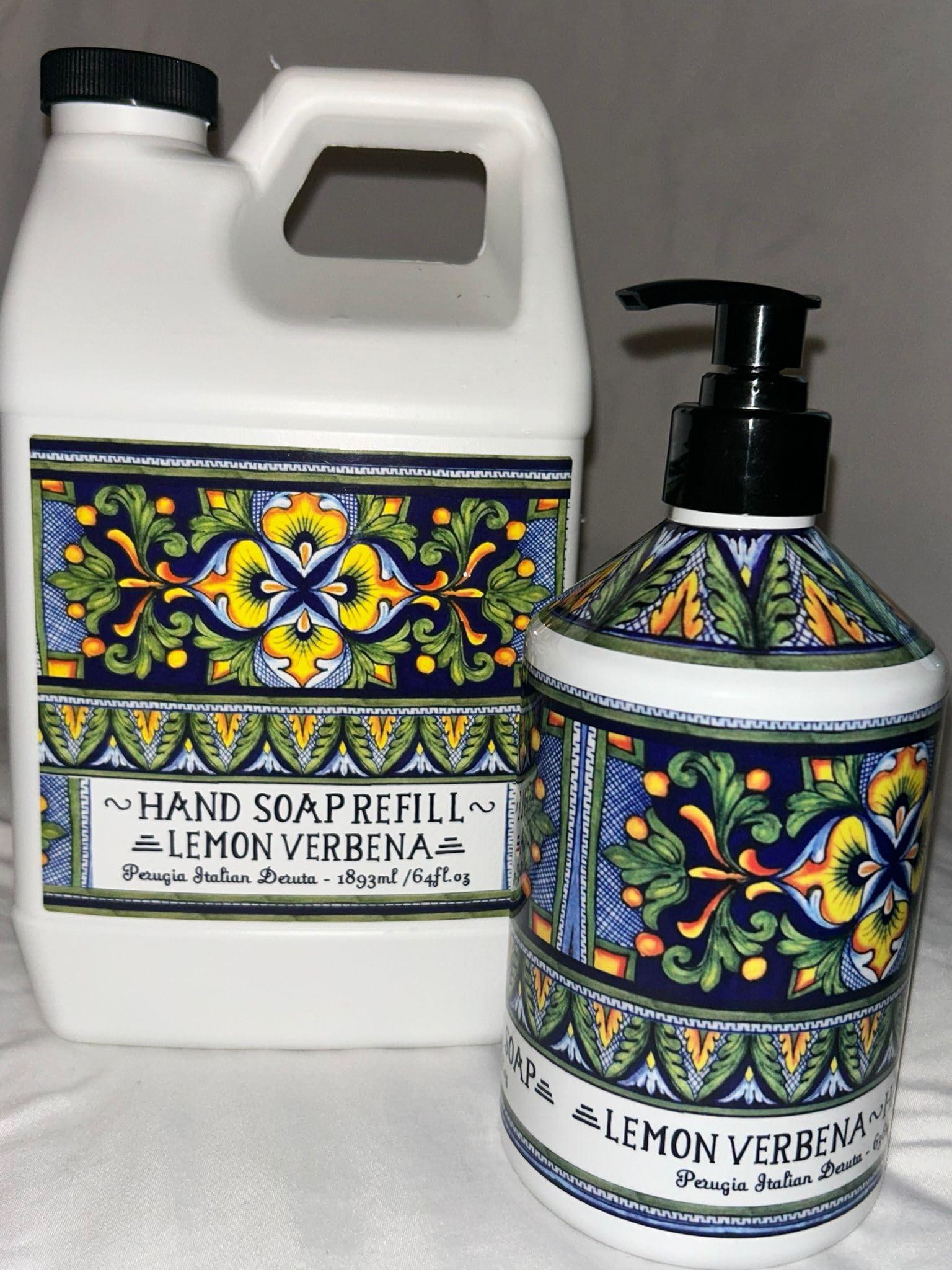 Generic Pack of Lemon verbena hand soap 64 fl oz refill botlle & lemon verben 21.5 fl oz bottle