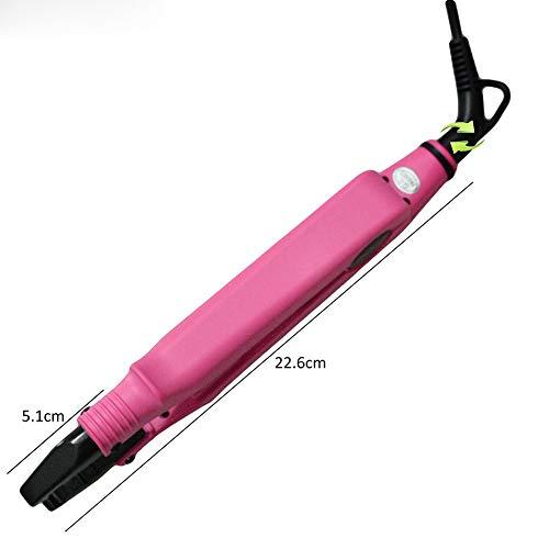 YIMEI HOUSEHOLD Professional Fusion Hair Extensions Tool, Salon Heat Iron Connector Wand Melting Tool with Adjustable Temperature Setting, Heat Gun Connector Wand Hairdressing Styling Tool-A Tip (Pink)