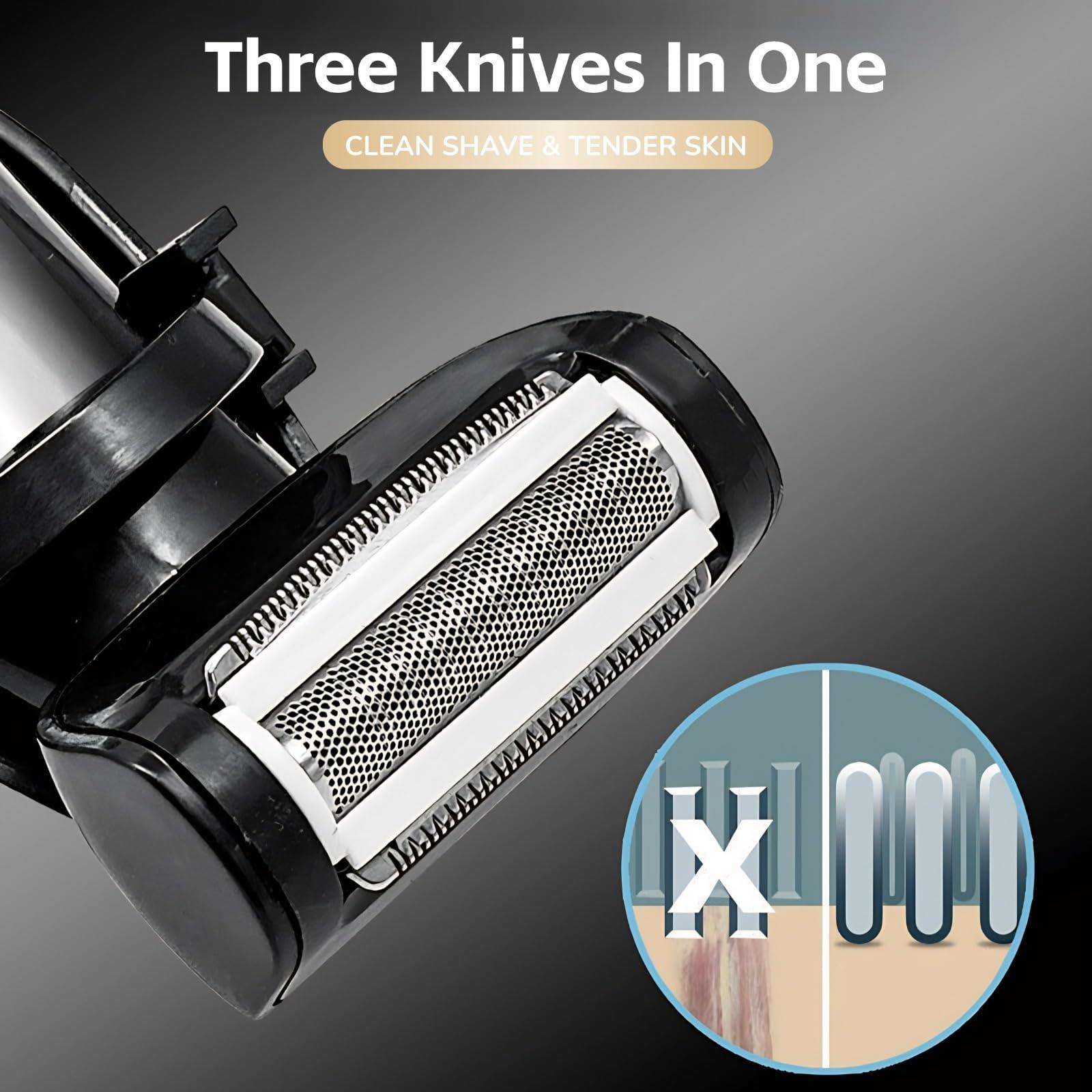 Yoidesu Yoidesu Back Shavers for Men, Body Shaver with Adjustable Extreme Reach Handle, Body Groomers Men\'s Electric Back Shaver with Charging Base, Wet Dry Use Back Groomer