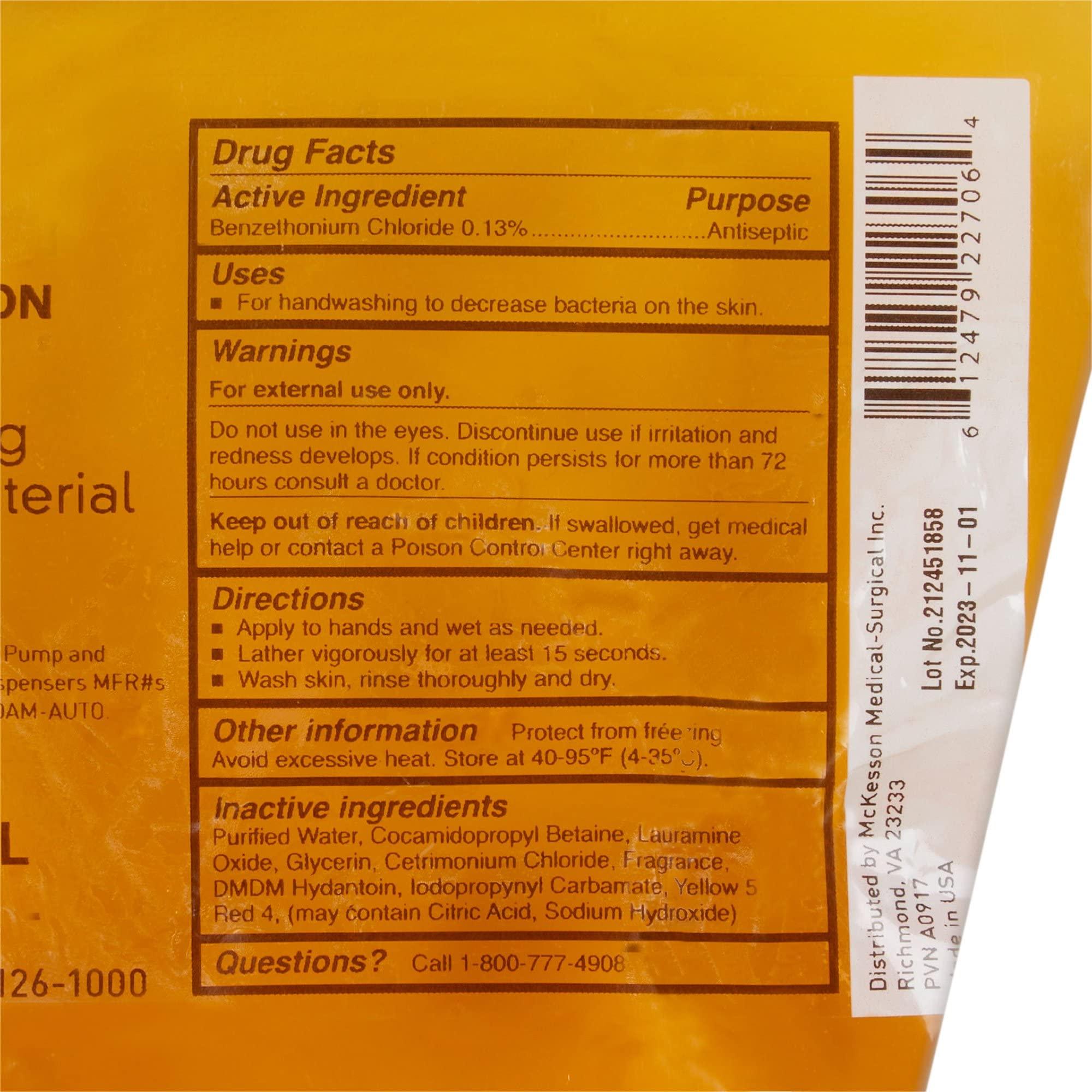 McKesson McKesson Foaming Hand Soap Refill, 1000 mL [Pack of 1] Foaming Dispenser Refill, Clean Scent