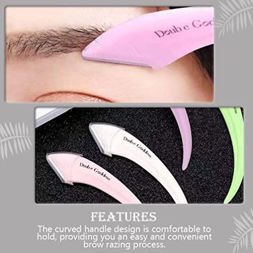 Beaupretty 4pcs Eyebrow Tools Makeup Tool Kit Eyebrow Trimming Tools Eyebrow Trimmer Shaver Face Eyebrow Razor Makeup Eyebrow Shaver Facial Hair Trimmer Eyebrow Shaper Brow Razors Hair Razor