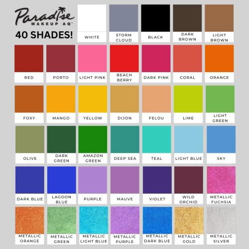 Mehron Mehron Makeup Paradise Makeup AQ Refill Size | Stage & Screen, Face & Body Painting, Beauty, Cosplay, Halloween | Water Activated Face Paint, Body Paint, Cosplay Makeup .25 oz (7 ml) (AMAZON GREEN)
