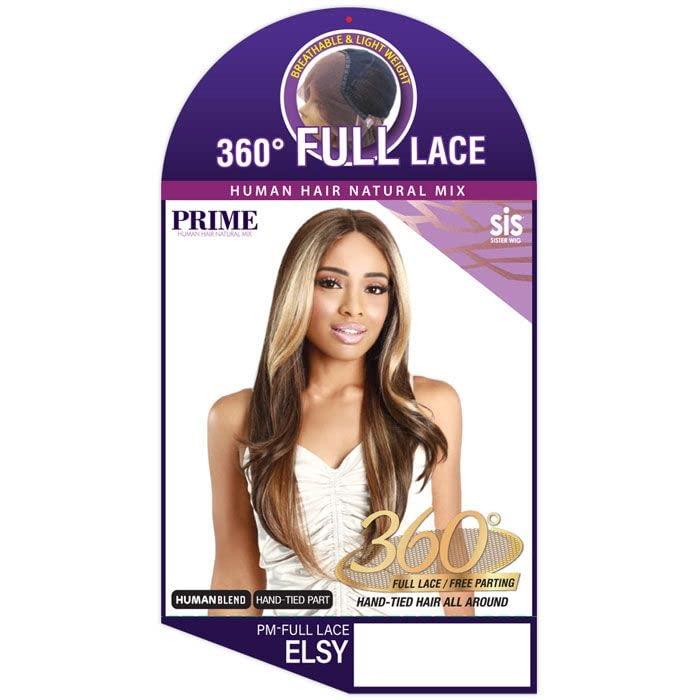 Zury Zury Sis Human Hair Blend 360 Lace Wig - PM-FULL LACE ELSY (Color:FFT COCOA BL)
