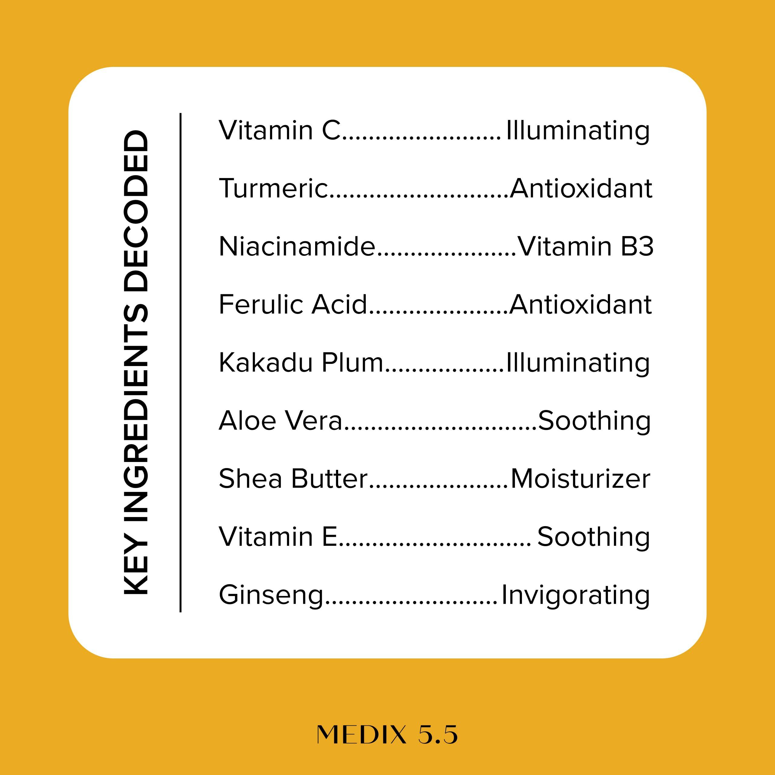 Medix 5.5 MEDIX 5.5 Vitamin C Cream Face Lotion & Body Lotion Moisturizer | Anti Aging Skin Care Firming & Brightening Cream Diminishes The Look Of Uneven Skin Tone, Age Spots, & Sun Damaged Dry Skin, 15 Fl Oz