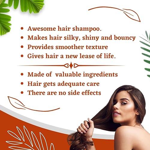 Generic Natural Hair Shampoo With Amla Reetha Shikakai Methi Dana And Hibiscus Powder For Men & Women, Totally Organic | Reduce Hair Fall | Healthy, Silky & Shiny Hair | Herbal Hair Mask & Hair Pack - 227gm