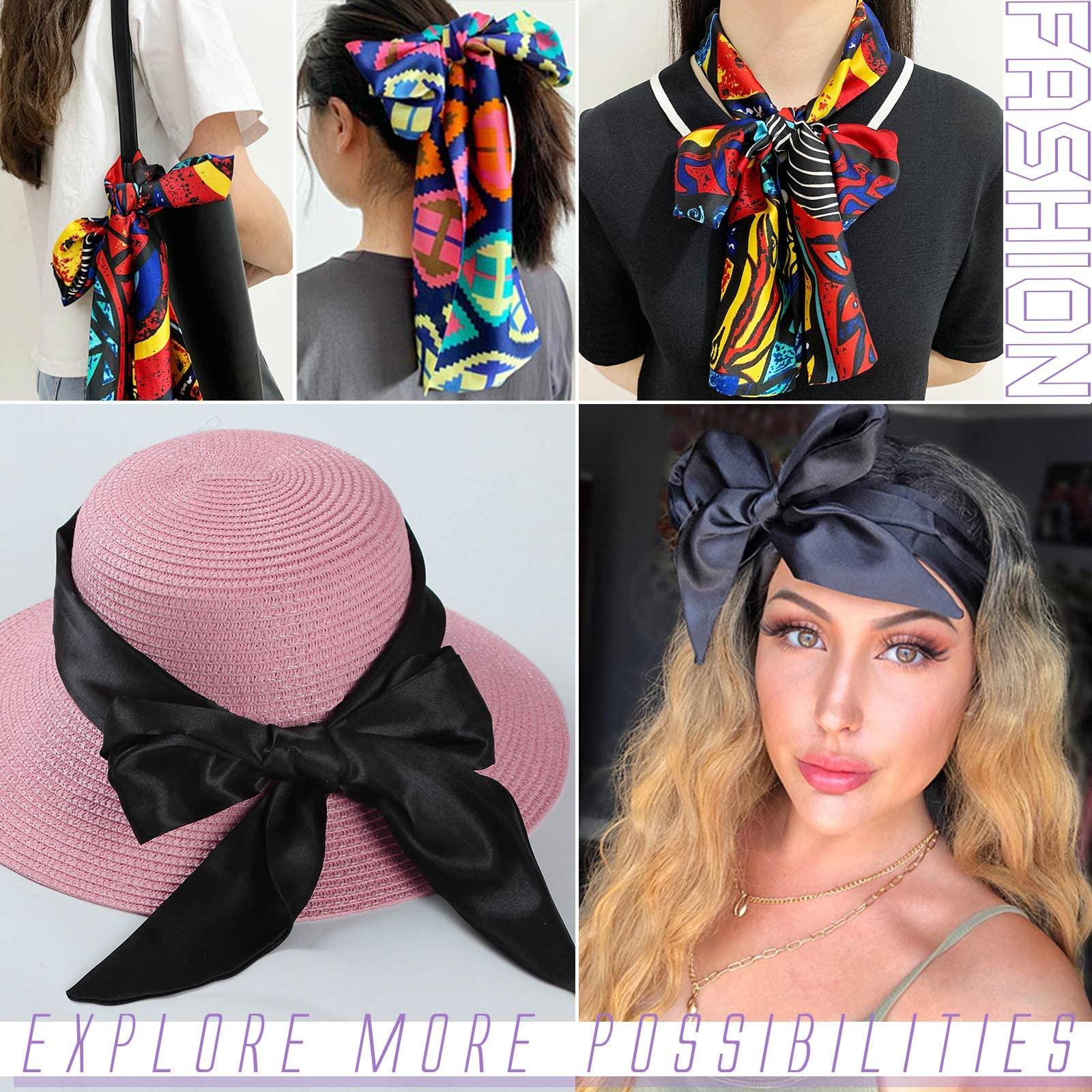 XTREND XTREND Satin Edge Laying Scarf Wrap Headband edge Laying Scarf for lace Wigs Non-slip Hair Wrap Satin Wig Grip For Wig