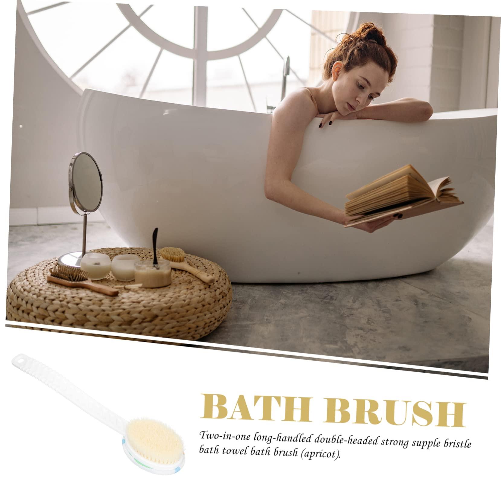 VINTORKY VINTORKY 1pc Bath Brush Bathtub Scrubber Bath Exfoliating Brush Back Massaging Brush Shower Exfoliating Brush Bath Scrubber Bathtub Cleaner Brush Body Brush Cleaning Brush Wet Dry Nylon Fur