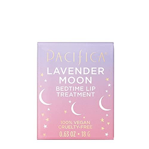 Pacifica Pacifica Beauty, Lavender Moon Bedtime Lip Treatment, Lip Mask for Chapped, Cracked, Dry, Wrinkled Lips, 100% Vegan and Cruelty Free , Clear , 0.63 Ounce (Pack of 1)
