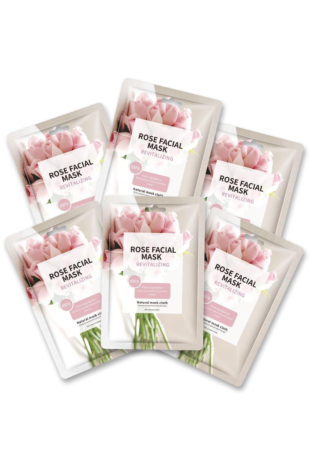 IREV Face Masks Skincare, Christmas Gifts for Women, Facial Masks for Women Skin Care, Beauty Rose Sheet Masks, Bulk Face Mask Skin Care, Beauty Masks Gifts, Hydrating Face Masks, Facial Masks 10 Sheets