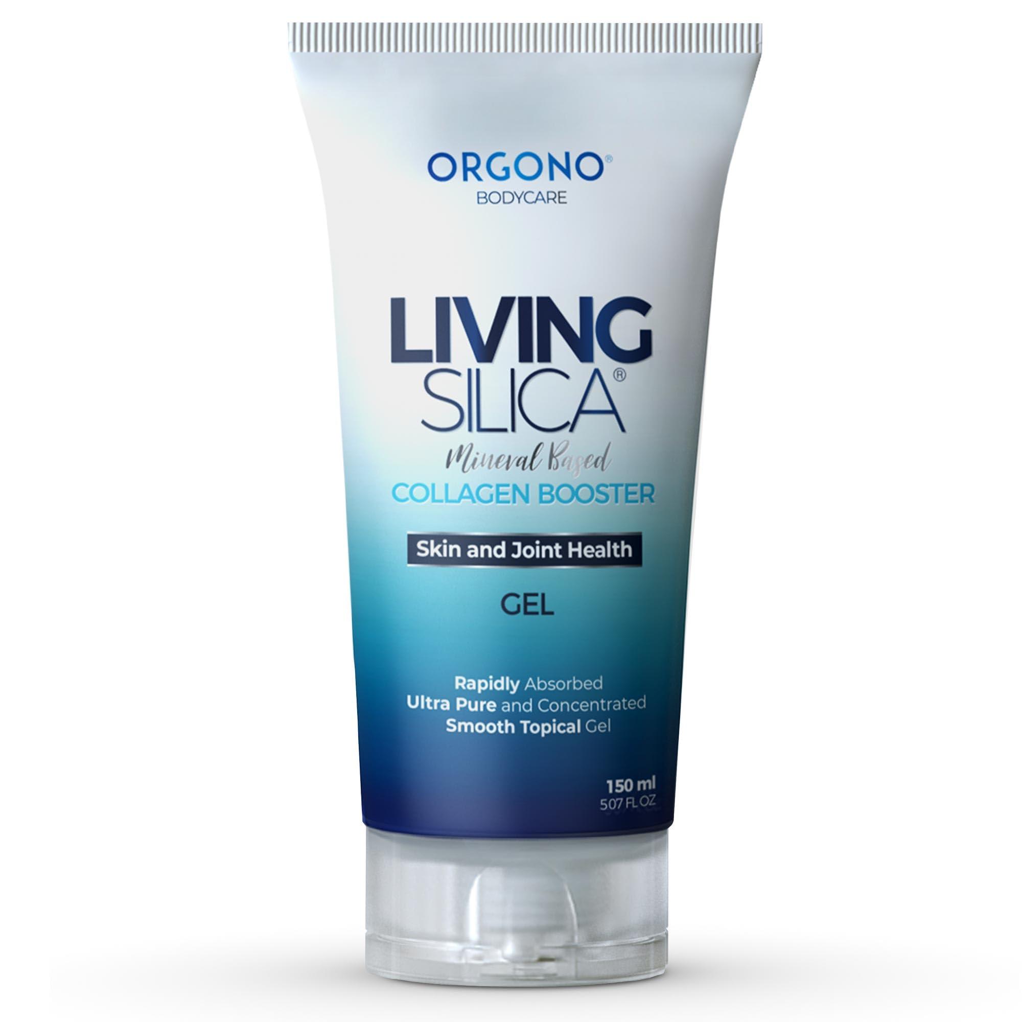 Orgono Living Silica Orgono Living Silica Mineral-Based Collagen Booster Gel | Topical Use & Dermal Absorption | Clinically Proven | Supports Skin & Joint Health | Promotes Hydration & Collagen Regeneration | 150mL