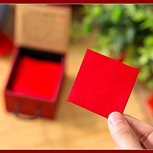 SHENGSHIYU SHENGSHIYU 12pcs Ancient Chinese Style Red Lip Paper Bite Paper Classic Makeup Rouge Moisturizing Lipstick Sexy Red Lip Beauty Cosmetics,Wife, Women,RoseRed-5X5cm