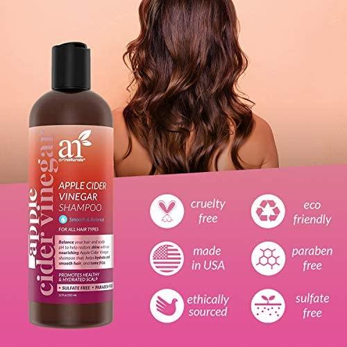 Artnaturals Artnaturals Apple Cider Vinegar Conditioner – (12 Fl Oz / 355ml) – for All Hair Types - Plant Base Blend - Coconut Oil and Vitamin E for Split Ends, Shine, Stronger and Smoother