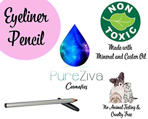 Pure Ziva Pure Zivaª Burnished Copper Red Gold Metallic Wood Eyeliner Pencil, HD Professional Eye Liner Smudge Proof Long Lasting Highly Pigmented No Animal Testing & Cruelty Free