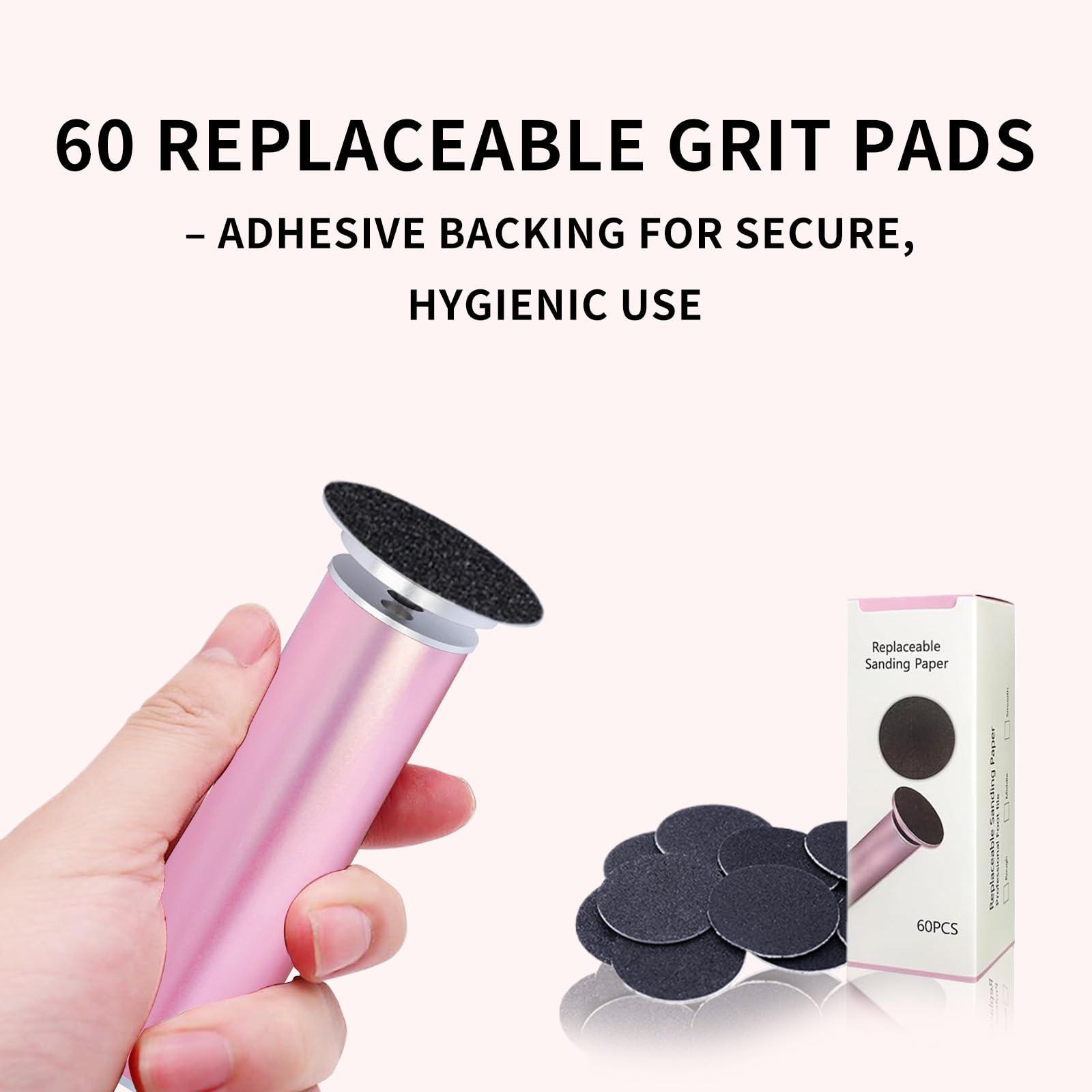 Turoco 2025 Upgraded Electric Foot Callus Remover, Best Callus Remover for Feet & Electric Foot File, Foot Scrubber for Dead Skin, Professional Pedicure Tools for Feet with 60 Sandpaper Discs