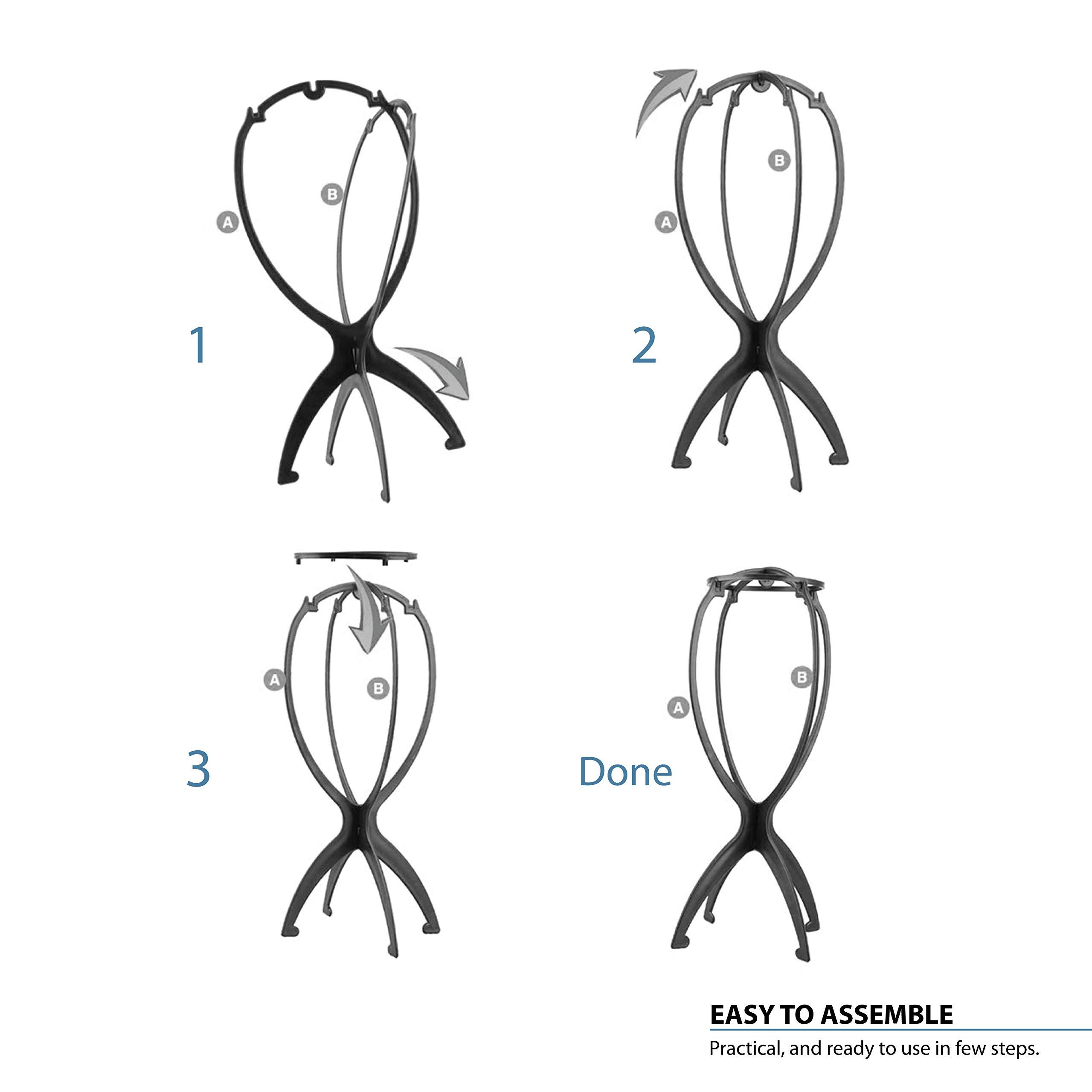 LesafeV Adjustable Wig Caps Small/Large/Extra Large Base Cap Black Weaving Wig Tools Lace Wig Caps Weave Cap For Making a WigL