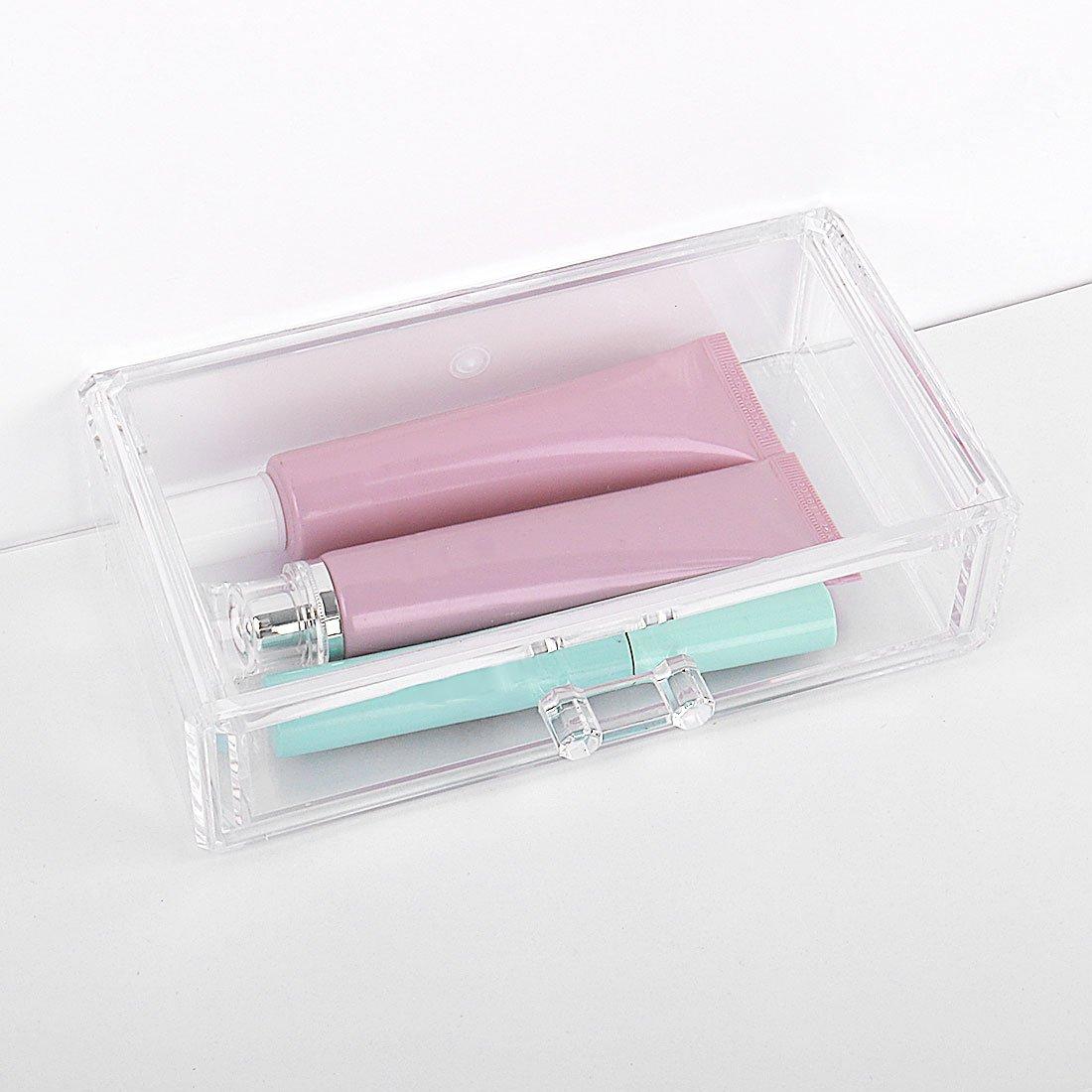 Generic Qtqgoitem Acrylic Clear Cosmetic Organizer Make Up Case Lipstick Liner Brush Holder Jewelry Storage Display Box Drawers (Style 13) (Model: CCB 1ba c2a 39e f6a)