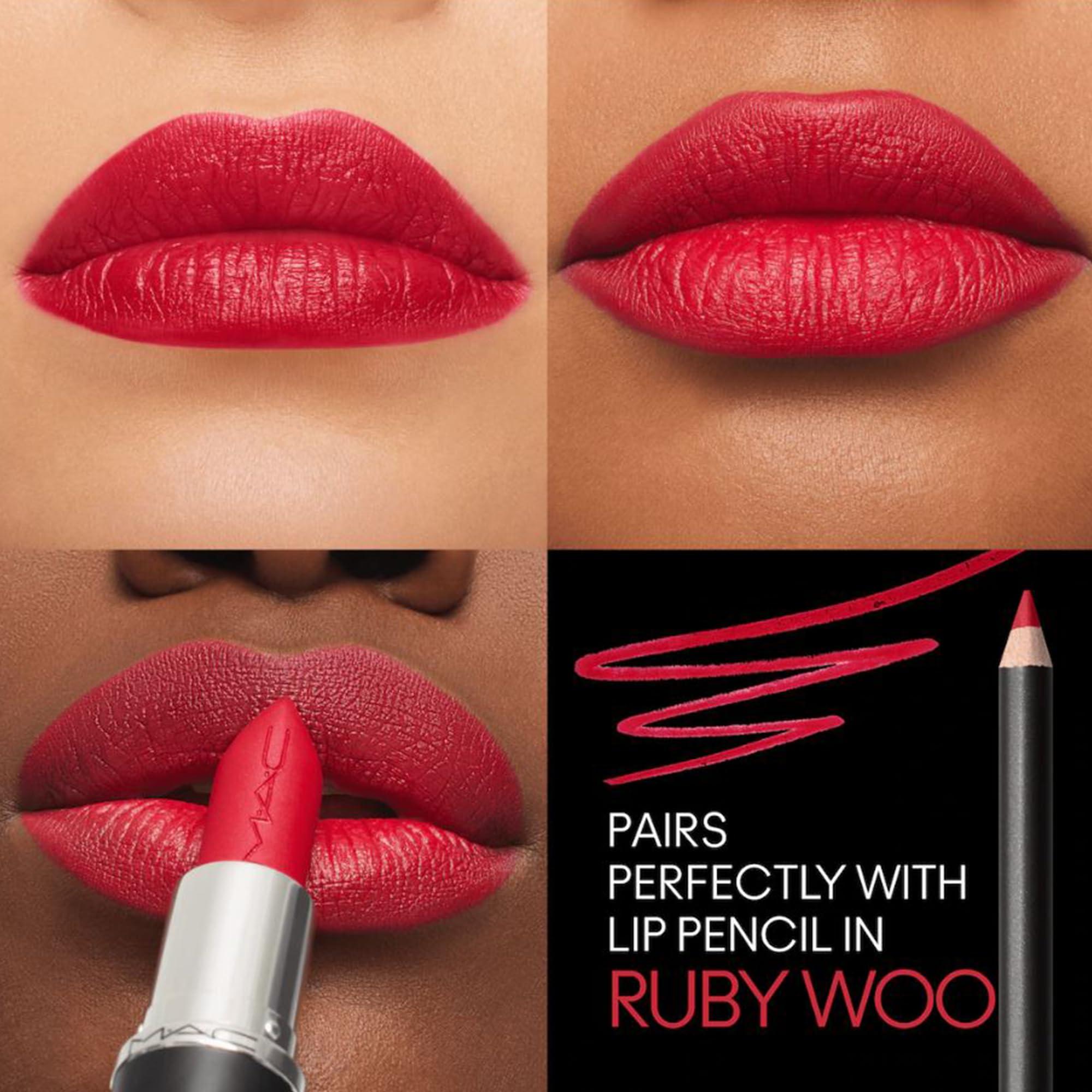 MAC MAC Macximal Silky Matte - Ruby Woo for Women - 0.11 oz Lipstick