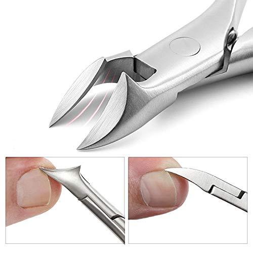 Dr.Pedi Dr.Pedi Ingrown Toenail Tools KitFingernails Clippers Set Cuticle Nipper Cutter Trimmer Remover Nail File for Dead Skin Durable Manicure Pedicure Tools, Black