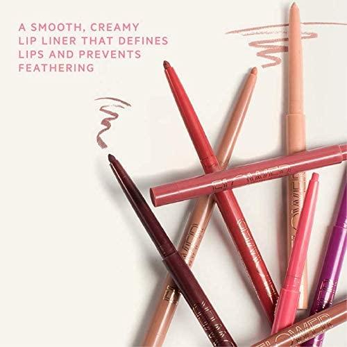FLOWER BEAUTY FLOWER BEAUTY Petal Pout Lip Liner Smooth Creamy Lip Liner with Pigment Rich Color Prevents Feathering of Lip Color Comes with Builtin Sharpener, Nude, 0.01 Ounce