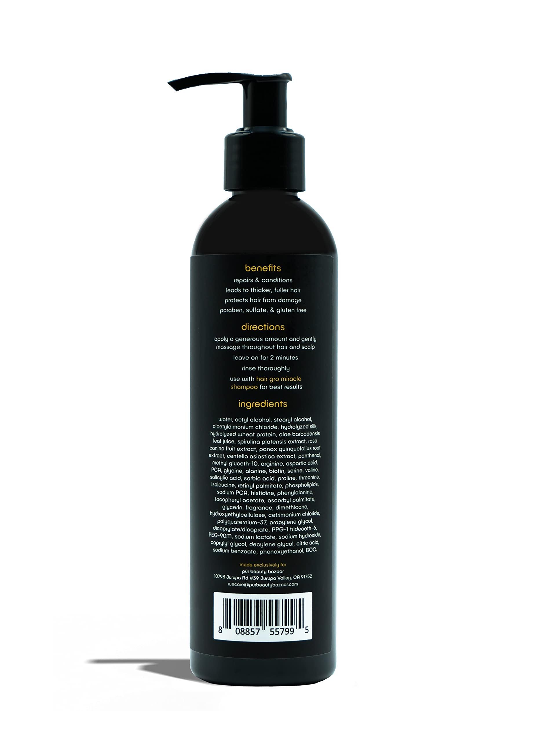 PUR Beauty Bazaar Hair Gro Miracle Conditioner Biotin B+5, 10 Fl Oz