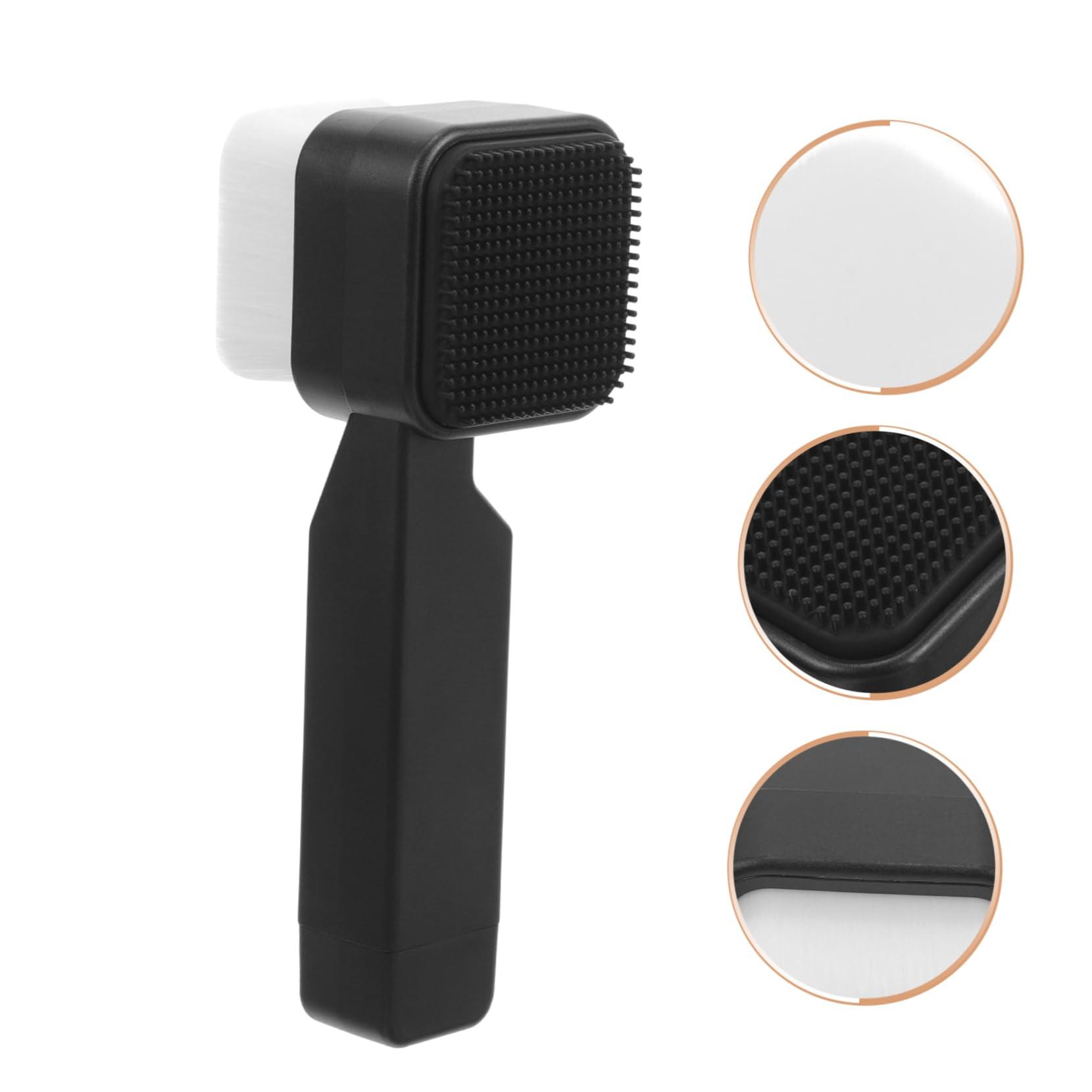 HAPINARY HAPINARY Handheld Facial Wash Brush Double Sided Silicone Scrubber for Men's Facial Care