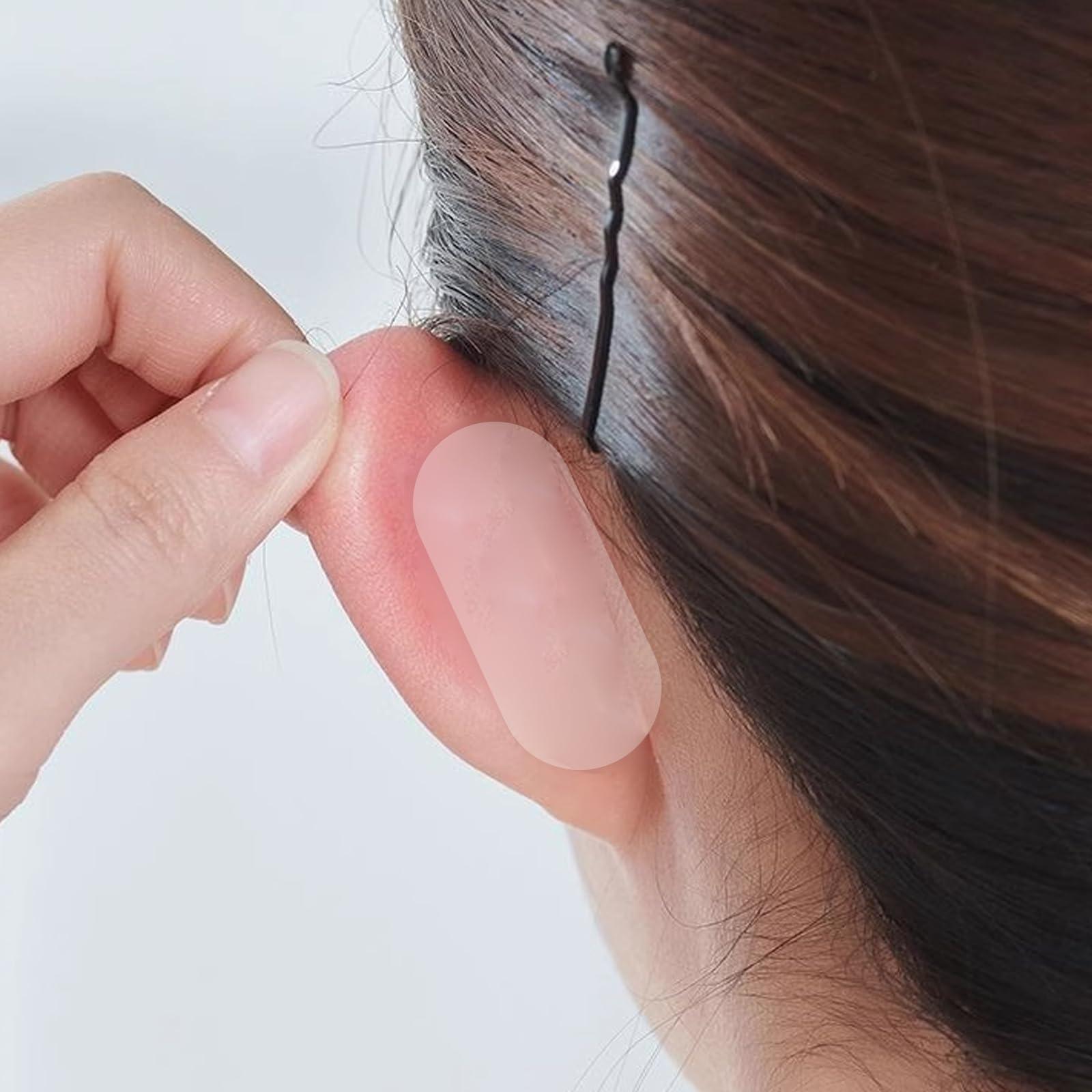 VILLCASE VILLCASE Women Ear Tape, 60pcs Ear Stickers Silicone Patches Ear Supply Ear Tape Cosmetics Ear Patch Correction Ear Patch Sticker Makeup Vertical Earmuffs Cosmetics Ear Tape