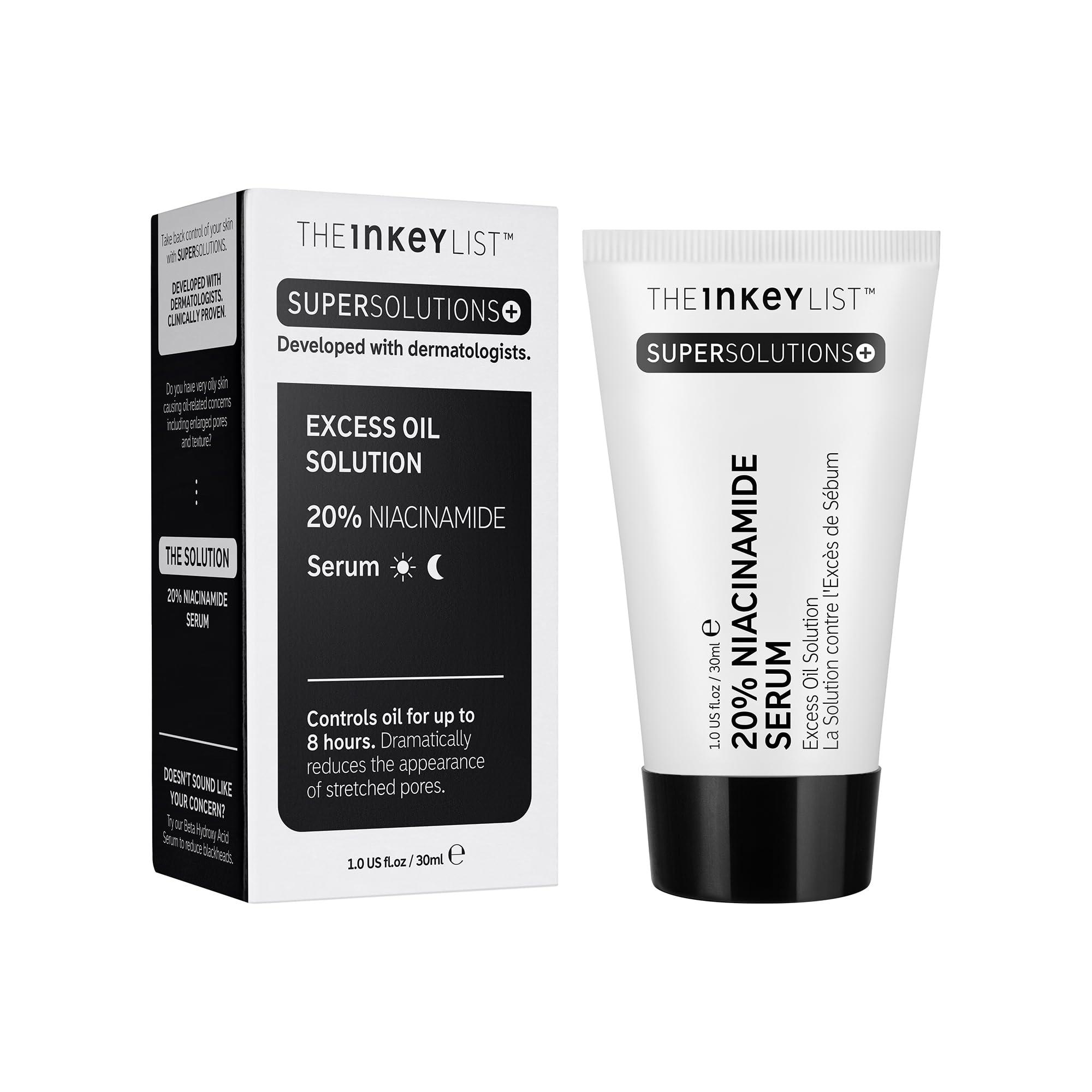 The INKEY List The INKEY List SuperSolutions Niacinamide 20% Serum, Helps with Healthy-Looking Skin Texture, Pores and Balancing Excess Oil, Skin Barrier Protection 1.01 fl oz