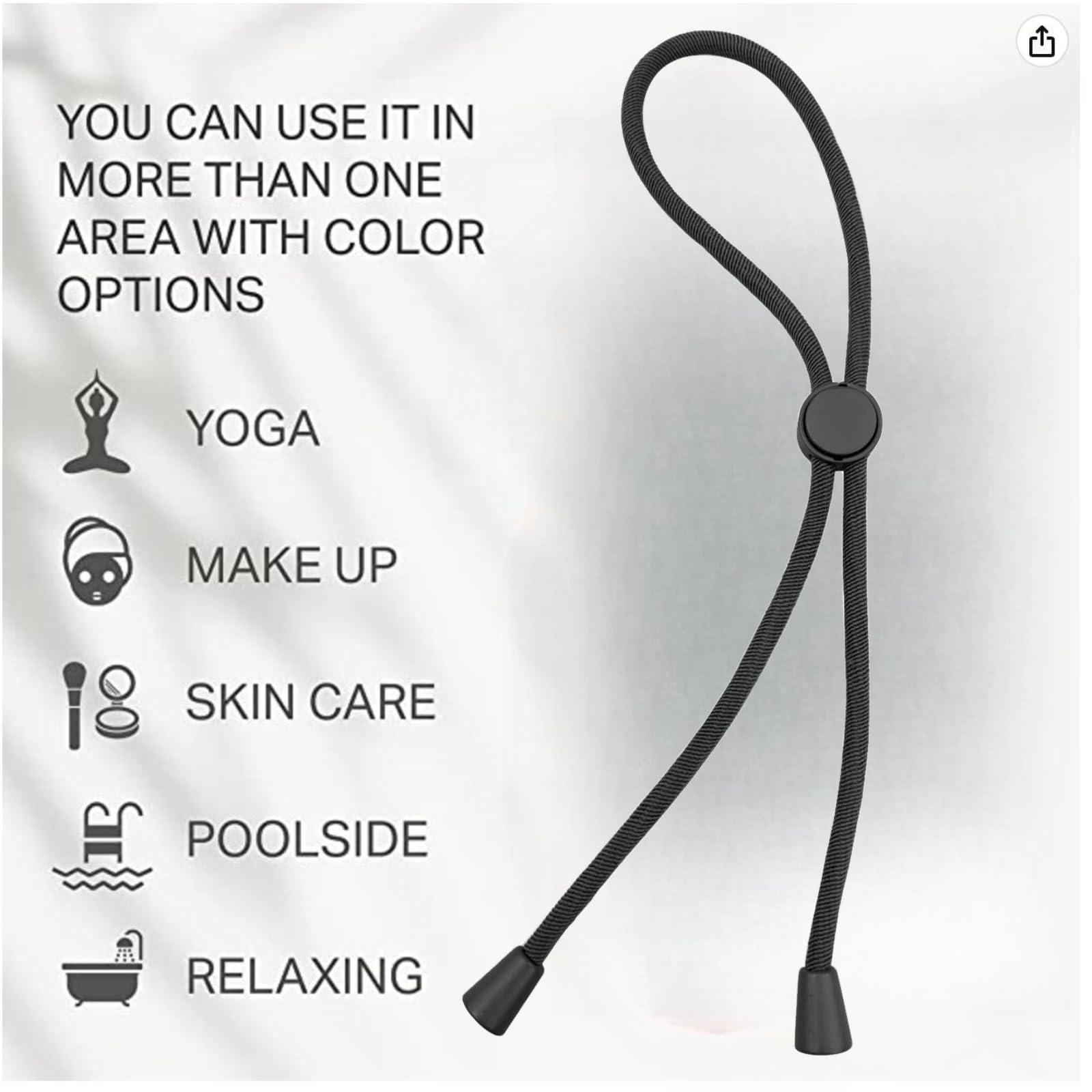 GJRR Adjustable Hair Ties for Thick, Curly Hairstyles - Afro Puffs, Ponytails, Locs, Pineapples for Black Women and Girls (Pack of 6)