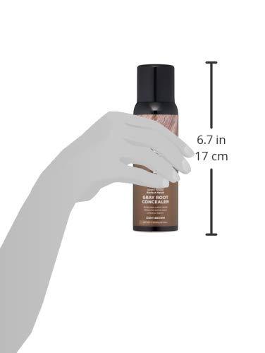 KERATHERAPY Keratherapy Keratin Infused Perfect Match Gray Root Concealer Spray, Light Brown, 3 oz, 118ml - Root Cover Up Spray to Hide Gray Roots - Keratin Therapy Hair Darkening & Temporary Scalp Concealer