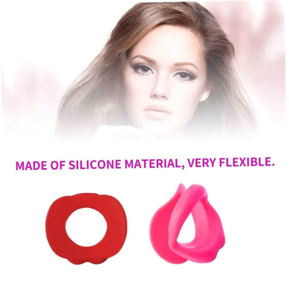 Jorzer Silicone Lips Exerciser Facial Muscle Tightener Face Lifting Mouth Stretcher Trainer, Mouth Exerciser, Lips Muscle Trainer, Mouth Muscle Tightener, Pink