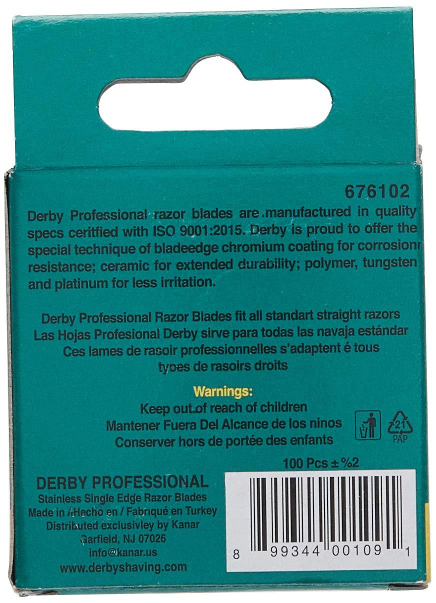 Derby 100 Derby Professional Single Edge Razor Blades