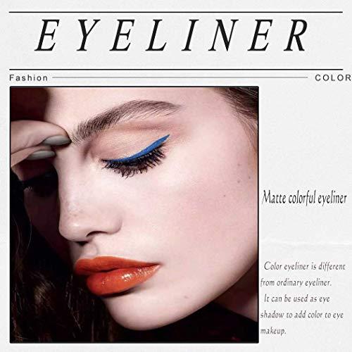 Edanta Edanta Matte Eyeliner Stamp Highly Pigmented Eye Liner Waterproof Sweatproof Eyeliners Long Lasting Sparkling Eyes Makeup for Party Cosplay Prom Pack of 1 (E-Black)