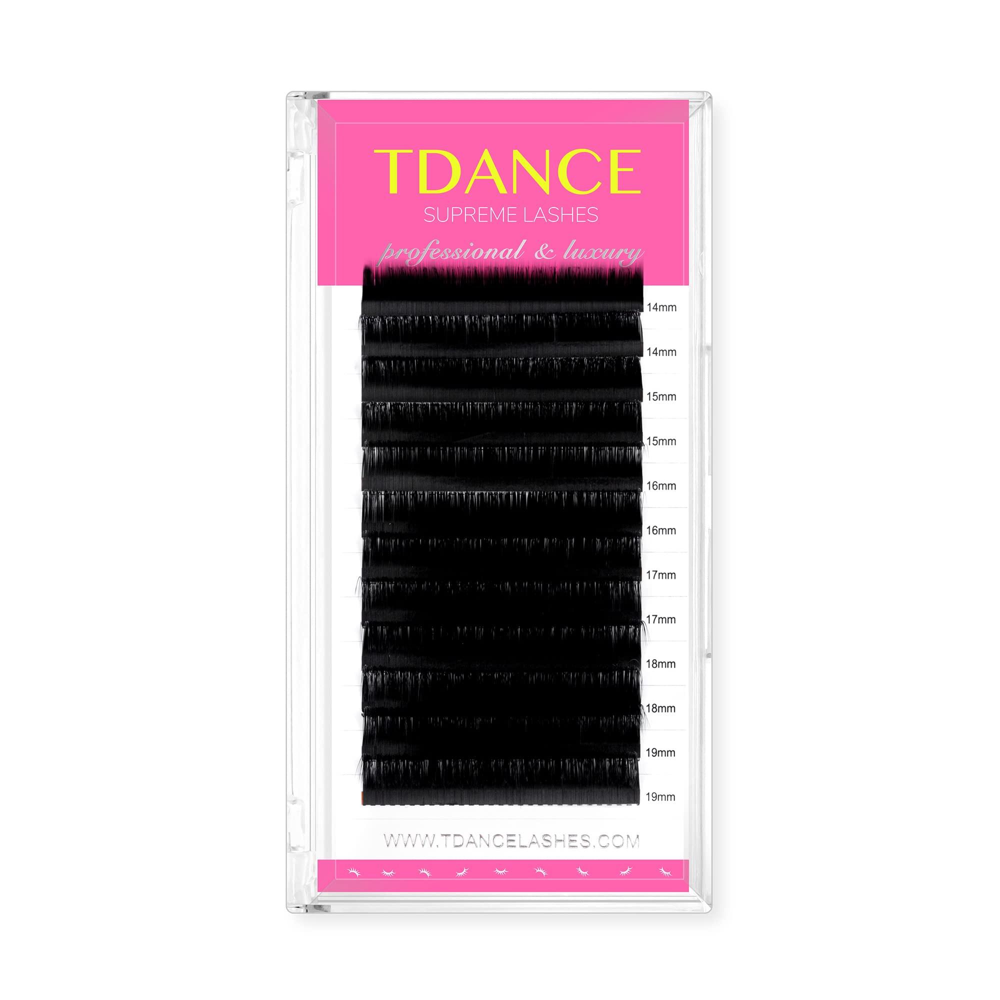 TDANCE TDANCE Classic Lashes D Curl 0.05mm Thickness 14-19mm + YY Eyelash Extensions C Curl 0.07mm Thickness 8-15mm
