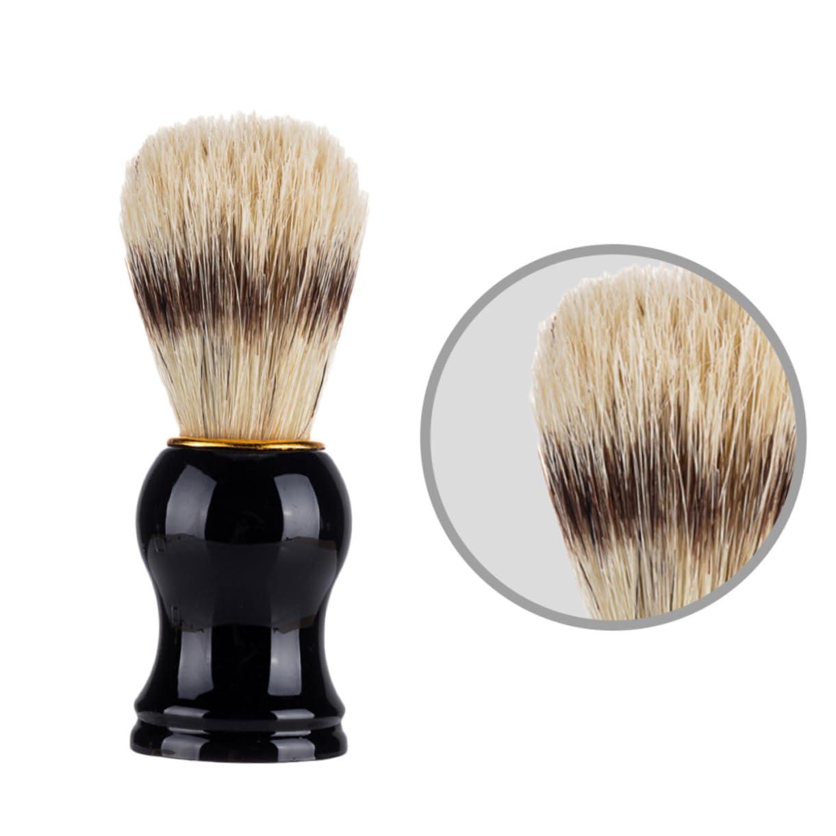Hemoton Hemoton Barber Shaving Brush for Men Soft Bristles Beard Cleaning Brush Smooth Shave