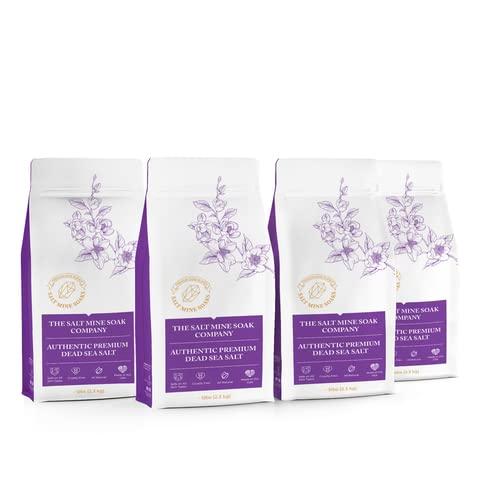 Midwest Sea Salt Company Rose Authentic Premium Coarse Grain (2mm) Dead Sea Salt 5 lbs - Custom - No Color