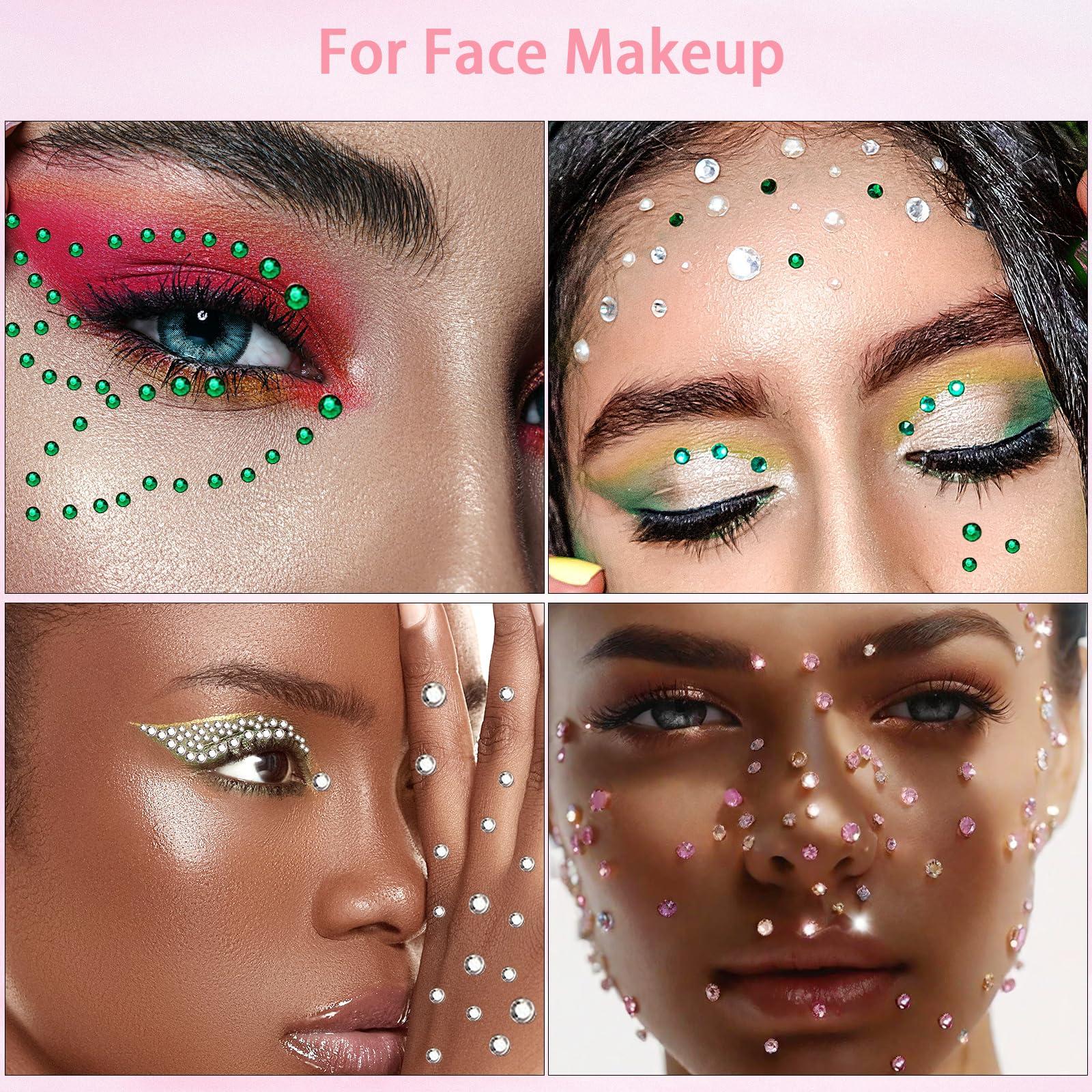 LOIKMIUP Body Face Glitter Gel Face Gems with Makeup Glue