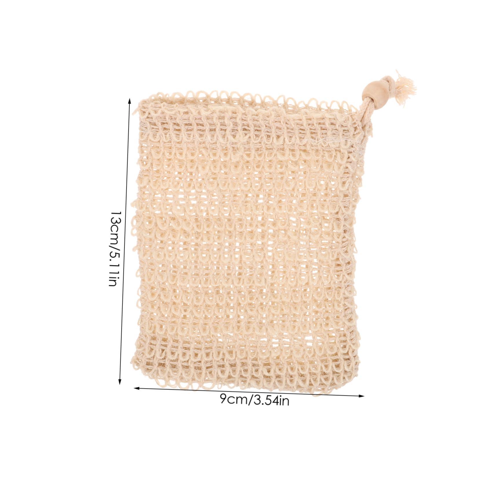 FOMIYES FOMIYES Soap Pouch 30 Pcs Net Soap Dish with Drain Bar Soap Wash Pouch Sponge Foaming Laundry Soap Case Bath Soap Net Bar Soap Holder Scrubber Pouch Soap Sleeves for Soap Bars Ramie