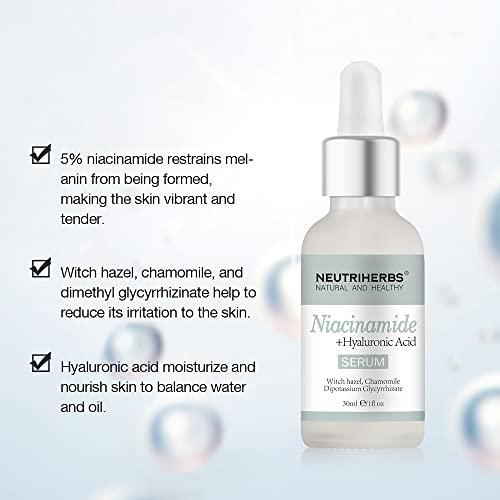 Neutriherbs Neutriherbs 4% Niacinamide Serum for Face the Ordinary + HA,Effectively Work to Control Excess Facial Oil, Minimize the Pores and Prevent Breakouts, Best Niacinamide Serum For Oily Skin