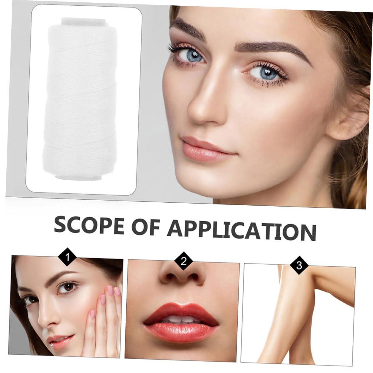 WOONEKY WOONEKY Threader Hair Removal Facial Hair Removal Threading Tool 6 Rolls Cotton Threads Women\'s Soft Eyebrow Lip Hair Remover Hair Removal Device for Face