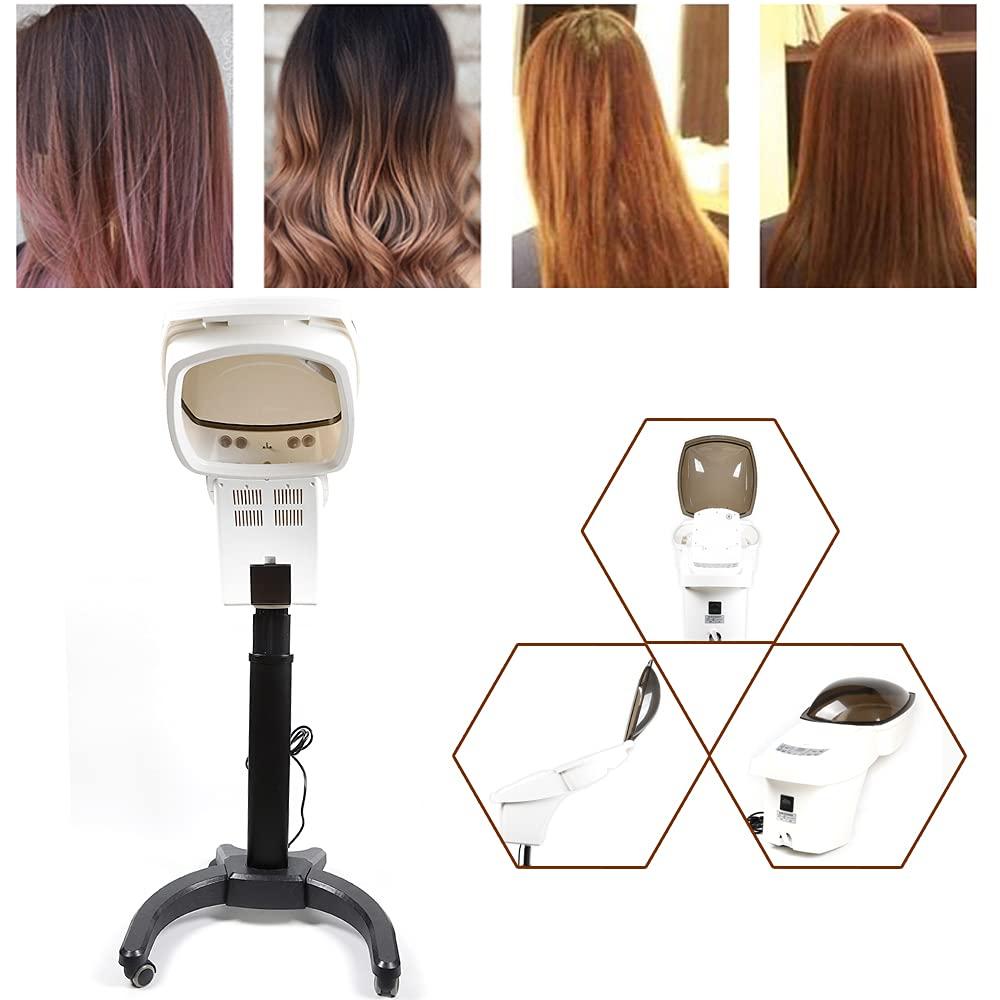TBVECHI Ultrasonic Hair Steamer with Micro Mist and 3 Modes - Ozone SPA Styling and Treatment for Salon, Rolling Floor Stand Base (US Stock)
