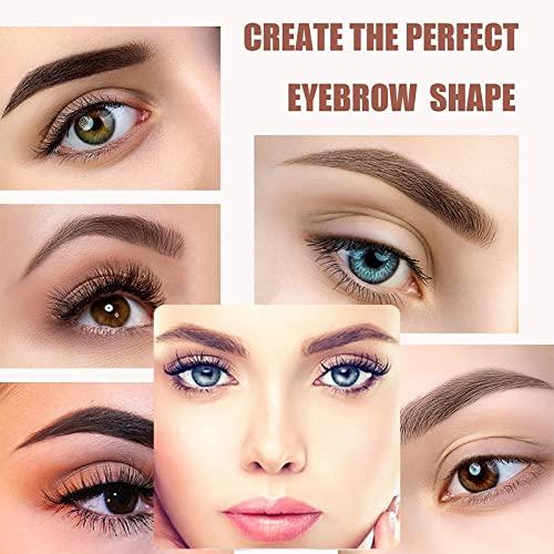 MZANAW Eyebrow Stamp Stencil Kit Perfect Eye Brow Stamping Kit Waterproof Eyebrow Stamp Long-lasting Brow Stamp Eyebrow Kit For Beginners in Beauty & Personal Care Light Brown