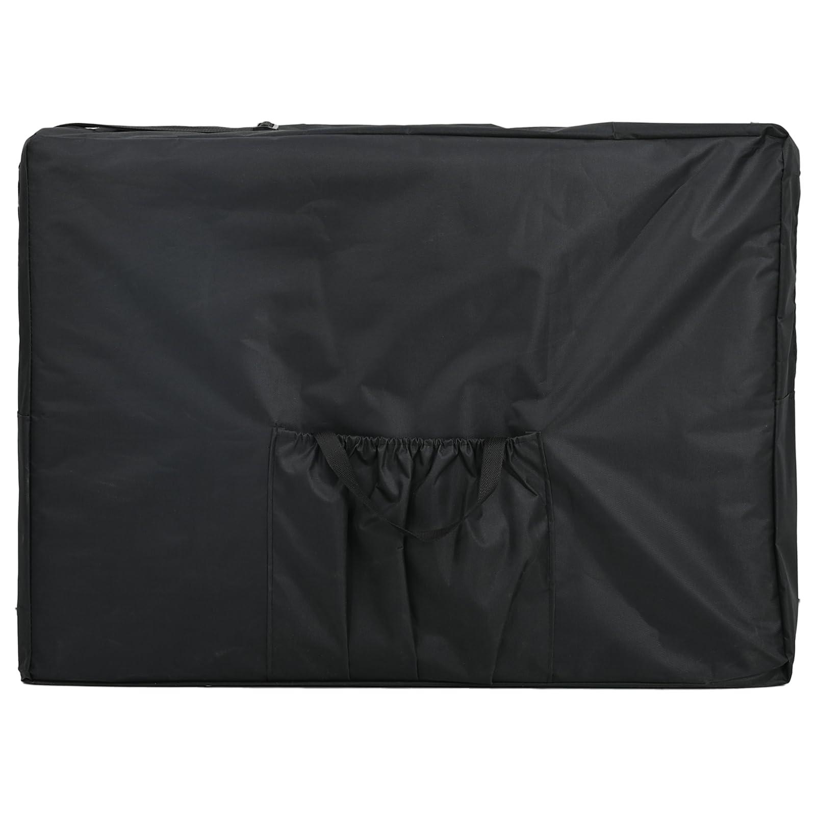 vidaXL vidaXL - Foldable 4-Zone Massage Table in Creme White - Aluminum Frame, High-Density Foam Padding, Adjustable and Portable for Outdoors, Clinics, Therapy Centres