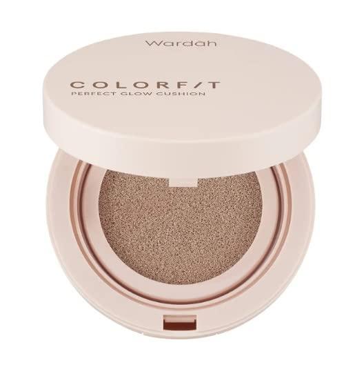 WARDAH WARDAH Colorfit P/Glow Cushion - 32N Neutral Beige 15g - Is a base makeup with glow finish & high coverage that is able to cover black stains & acne scars on the face, 0.5291 Ounce