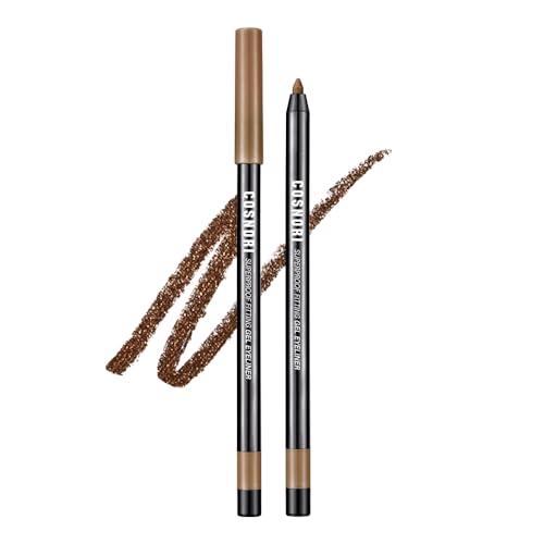 COSNORI COSNORI Super Proof Fitting Gel Eyeliner 05 Glam Bronze - Smudge-Proof, Ultra Creamy Eyeliner Pencil with Sharpener, Soft Drawing Multi-Use Eyeliner, Waterproof, Gold Pearl Brown, 0.014oz (0.4g)