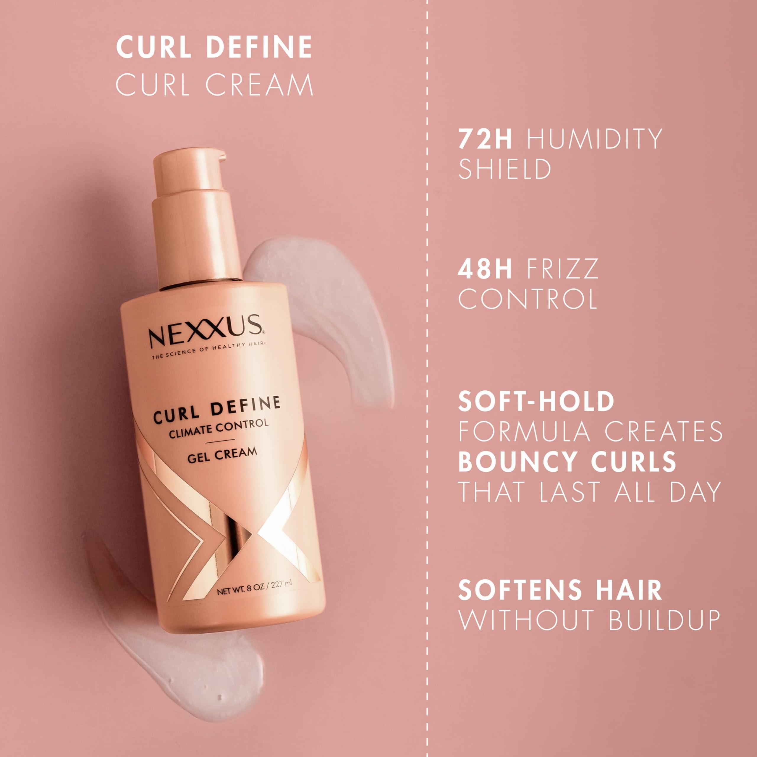 Nexxus Nexxus Climate Control Gel Cream Curl Define for Cashmere Curls 8 oz Ultra Lightweight Hair Oil Repair & Nourish 3.3 fl oz
