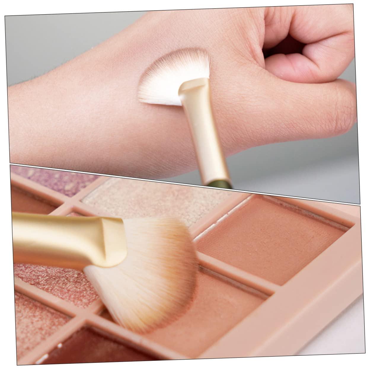 Hemoton Hemoton Angled Nose Contour Brush Kit 4 Pieces Makeup Brush for Foundation Concealer Save Time Quick Application